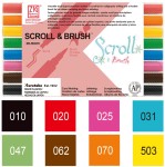 Kuretake Zestaw Pisaków Do Kaligrafii Scroll&Brush MS-5000/8VA