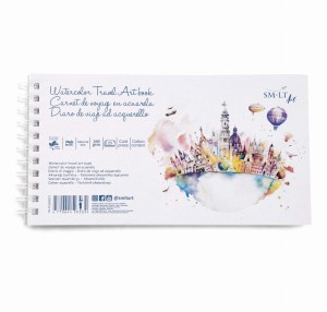 Travel Art Book Watercolor SMLTArt 150X280mm, 260gsm, 25 ark, na spirali