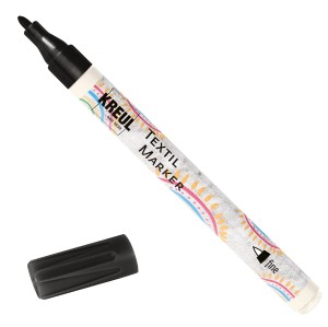 KREUL PISAK DO TKANIN JASNYCH TEXI MÄX SUNNY BLACK FINE  90671