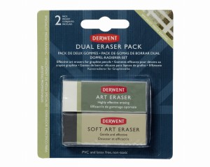 DERWENT GUMKA DUAL 2 SZT BLISTER 2301963