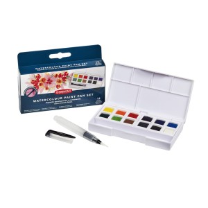 Derwent Zestaw 12 Kostek Watercolour Paint Pan 2306259