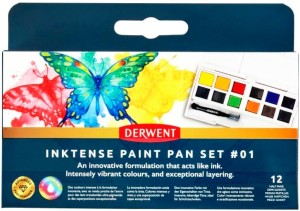 Derwent Zestaw 12 Kostek Inktense Paint Pan Set #01  2306243