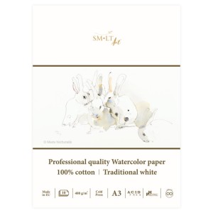 SMLTArt PRO Watercolor A3 400g 10ark 3AS-10(400)/PRO/FSC 100% bawełny