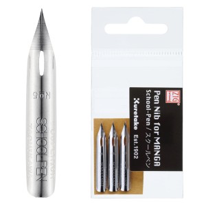 Kuretake ZIG CARTOONIST MANGA PEN NIB - stalówka SCHOOL PEN 3szt. - CNPN-01S