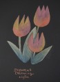 SMLTArt PRO Czarny syntetyczny papier - kredka Drawing tulipany 1500pxl.jpg