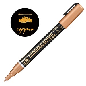 Kuretake ZIG Cartoonist Mangaka OPAQUE LINER COPPER CNMOL/123 