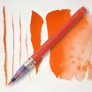 KURETAKE FUDE PEN ”SHU-BOKU” VERMILLION KDN151-23B