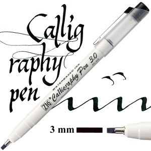 Kuretake ZIG Calligraphy Pen SQUARE 3.0 3mm 010 BLACK PC-310/010