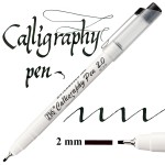 Kuretake ZIG Calligraphy Pen SQUARE 2.0 2mm 010 BLACK PC-210/010