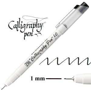Kuretake ZIG Calligraphy Pen SQUARE 1.0 1mm 010 BLACK PC-110/010