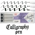 Kuretake Calligraphy Pen Oblique Tip 3szt. PC-3VBK miniatura.jpg