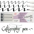 Kuretake Calligraphy Pen Square Tip 3szt. PCS-3VBK miniatura.jpg