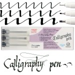 Kuretake ZIG Calligraphy Pen SQUARE 1,2,3mm 3szt. PCS/3VBK