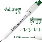 Kuretake ZIG Calligraphy Pen OBLIQUE 1.0 1mm 040 GREEN PC-100/040