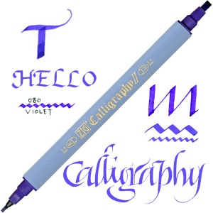Kuretake ZIG Calligraphy II 2mm & 3,5mm 080 VIOLET TC-3100/080