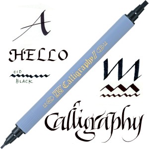 Kuretake ZIG Calligraphy II 2mm & 3,5mm 010 BLACK TC-3100/010