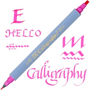 Kuretake ZIG Calligraphy II 2mm & 3,5mm 025 PINK TC-3100/025