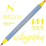 Kuretake ZIG Calligraphy II 2mm & 3,5mm 050 YELLOW TC-3100/050