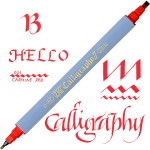 Kuretake ZIG Calligraphy II 2mm & 3,5mm 022 CARMINE RED TC-3100/022