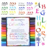 Kuretake ZIG Calligraphy II 2mm & 3,5mm Zestaw 12 kolorów TC-3100/12VA