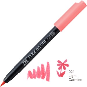 KURETAKE ZIG FUDEBIYORI  021 LIGHT CARMINE CBK-55N/021