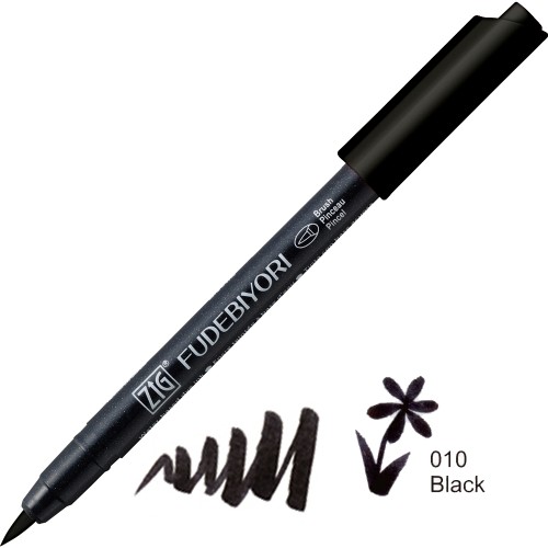 Kuretake ZIG Fudebiyori 010 Black CBK-55N-010 v2.jpg