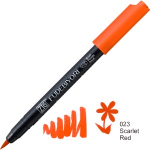 KURETAKE ZIG FUDEBIYORI  023 SCARLET RED CBK-55N/023