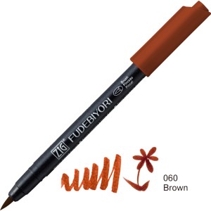 KURETAKE ZIG FUDEBIYORI  060 BROWN CBK-55N/060