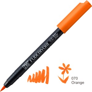 KURETAKE ZIG FUDEBIYORI  070 ORANGE CBK-55N/070