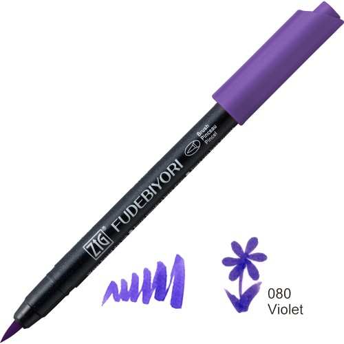 Kuretake ZIG Fudebiyori 080 Violet CBK-55N-080 v2.jpg