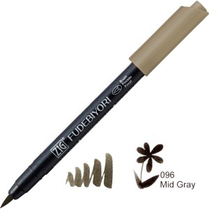 KURETAKE ZIG FUDEBIYORI  096 MID GRAY CBK-55N/096