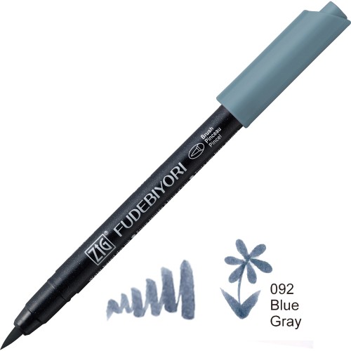 Kuretake ZIG Fudebiyori 092 Blue Gray CBK-55N-092 v2.jpg