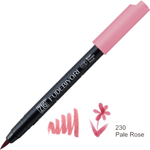 Kuretake ZIG Fudebiyori 230 Pale Rose CBK-55N-230 v2.jpg