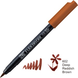 KURETAKE ZIG FUDEBIYORI  602 DEEP REDDISH BROWN CBK-55N/602