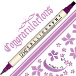 Kuretake Calligraphy 2mm & 5mm 801 AUBERGINE MS-3400/801