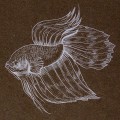 SMLTArt Authentic Brown watercolor ryba.jpg