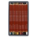 0700671 Derwent Drawing Pencils 12 Tin - Open Tray.JPG