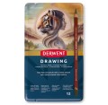 0700671 Derwent Drawing Pencils 12 Tin - Front.JPG