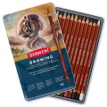 0700671 Derwent Drawing Pencils 12 Tin - Front Open.JPG
