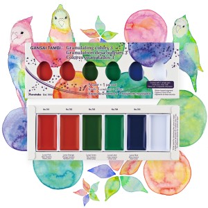 KURETAKE GANSAI TAMBI GRANULATING COLORS SET 3 - 5 kolorów MC20GN3/5V
