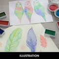 KURETAKE GANSAI TAMBI GRANULATING COLORS - 5kolorów MC20GN5V ilustracje.jpg