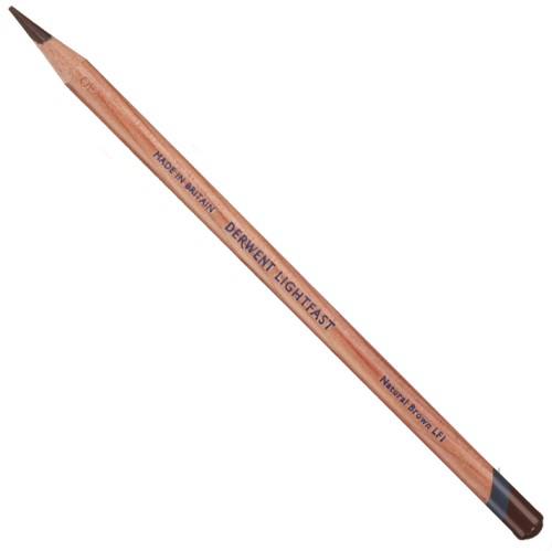 Derwent Lightfast kredka artystyczna 5374 NATURAL BROWN 2302704 kredka ukos.JPG