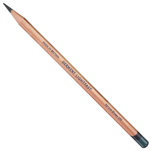 Derwent Lightfast kredka artystyczna 4773 SPRUCE GREEN 2302684 kredka ukos.JPG