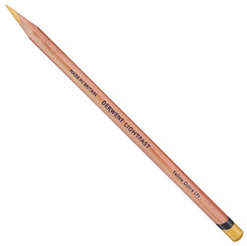 Derwent Lightfast kredka artystyczna 3752 YELLOW OCHRE 2302650 kredka ukos.JPG