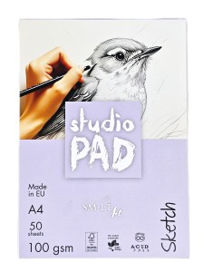 SMLTArt Studio Pad SKETCH A4 100gsm 50ark ES-50(100)/STD/FSC