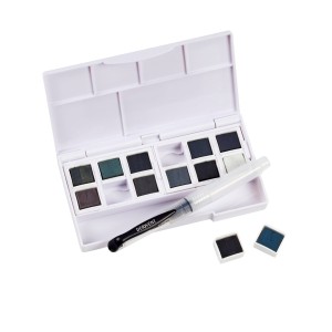 Derwent Tinted Charcoal Paint Pan Set 2306249 - 12 kolorów
