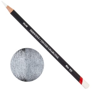 Derwent Tinted Charcoal Kolorowy węgiel w kredce TC21 WHITE 2301685
