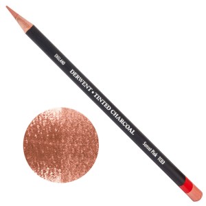 Derwent Tinted Charcoal Kolorowy węgiel w kredce TC03 SUNSET PINK 2301667