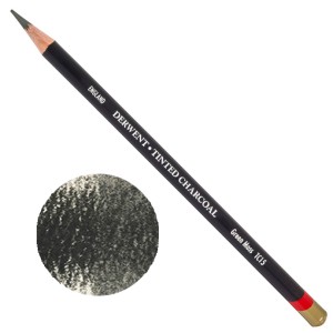 Derwent Tinted Charcoal Kolorowy węgiel w kredce TC15 GREEN MOSS 2301679
