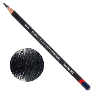 Derwent Tinted Charcoal Kolorowy węgiel w kredce TC12 OCEAN DEEP 2301676